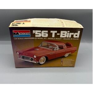 MONOGRAM‎ '56 T-Bird 1/24 Scale Red Vintage Classic Unassembled Kit Hobbyist